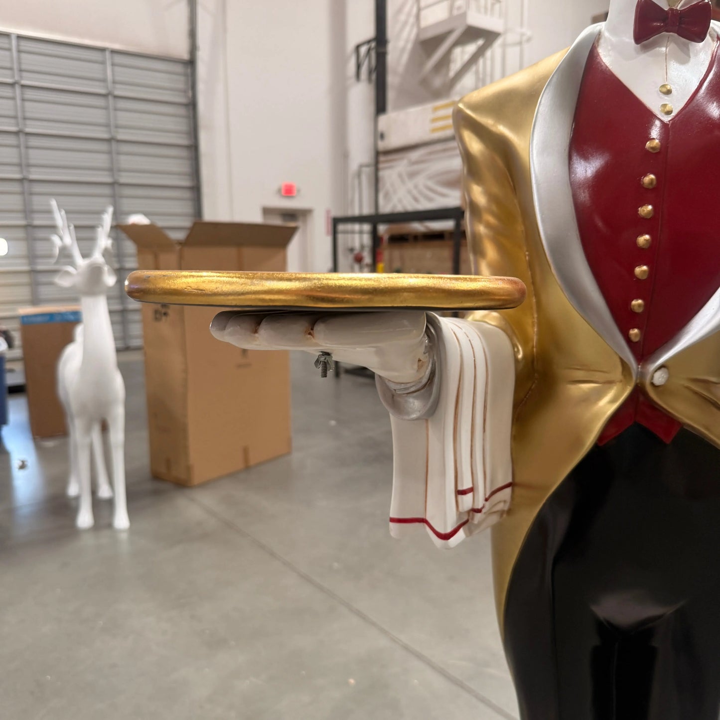 Frenchman Waiter Life Size Statue R0247-ST4800-G