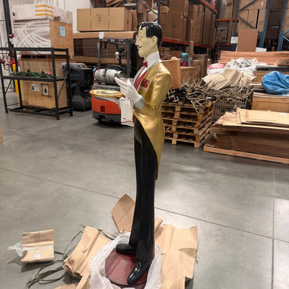 Frenchman Waiter Life Size Statue R0247-ST4800-G