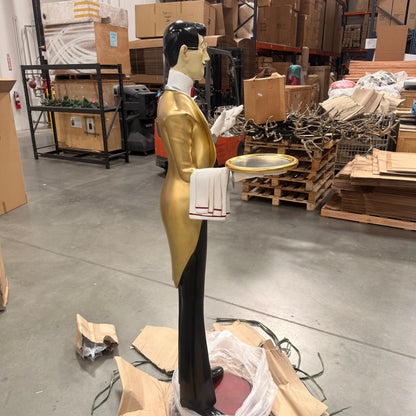 Frenchman Waiter Life Size Statue R0247-ST4800-G