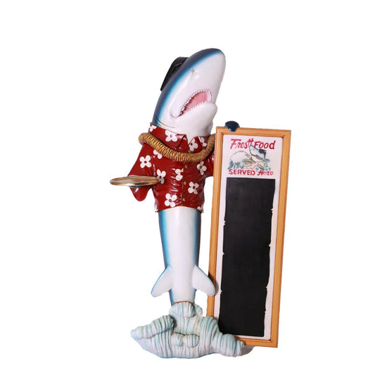 Large Shark Butler Statue