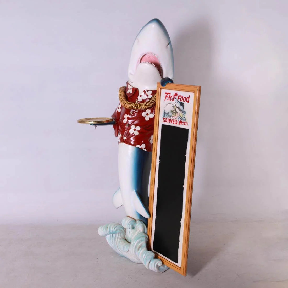 Large Shark Butler Statue