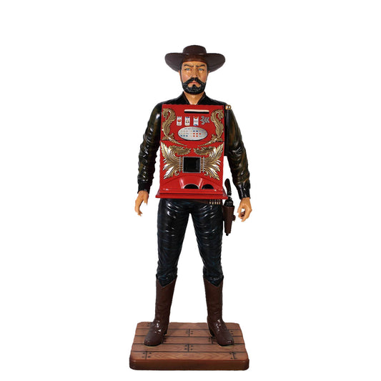 Cowboy Slot Machine Life Size Statue