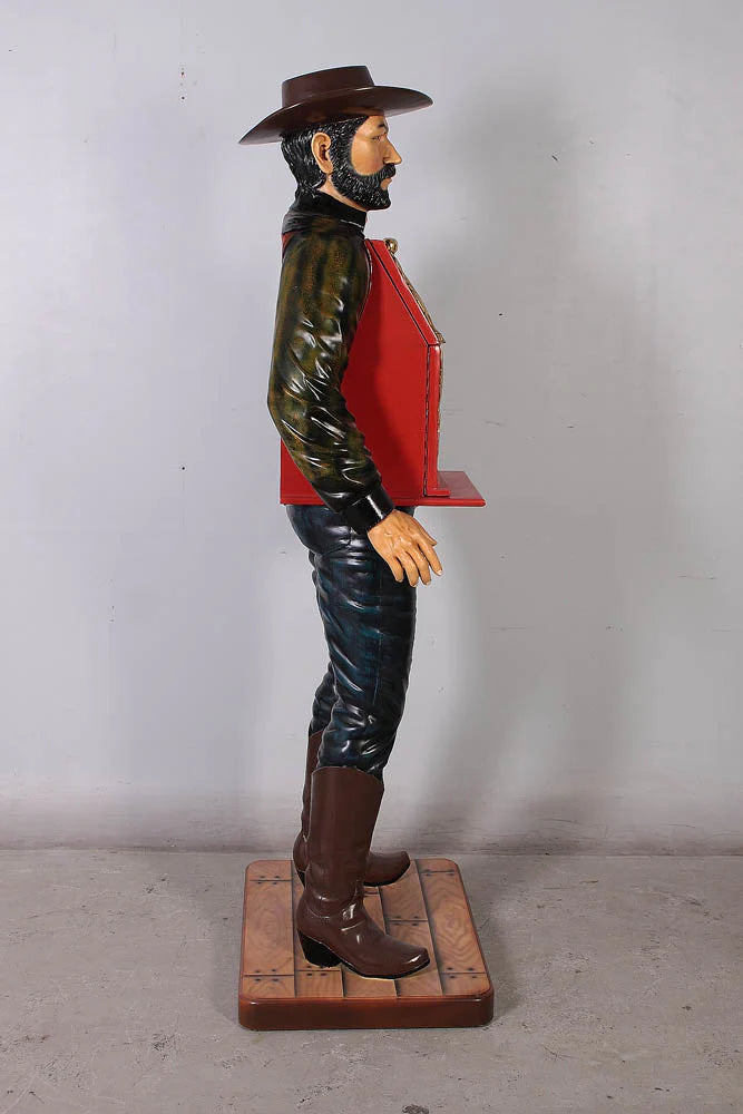 Cowboy Slot Machine Life Size Statue