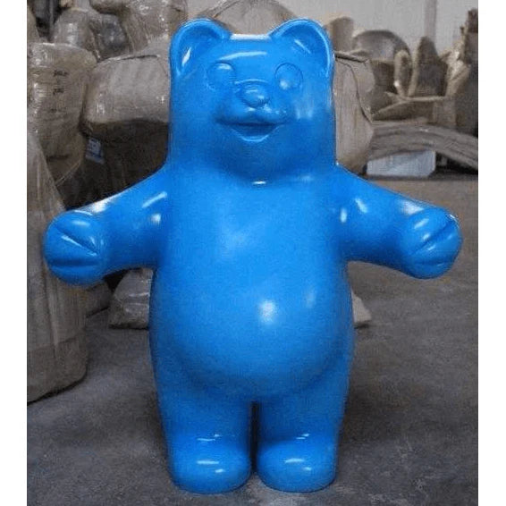 Large Blue Gummy Bear Statue