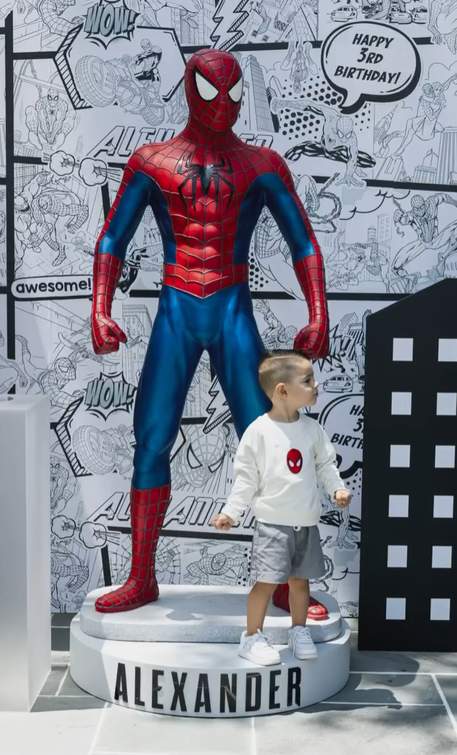 Sticky Super Hero Standing Life Size Statue