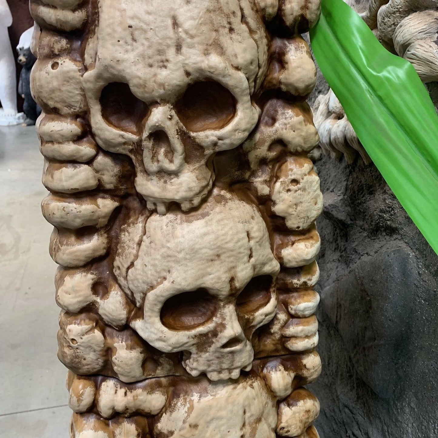 Stacked Skulls Archway Statue - LM Treasures Prop Rentals 