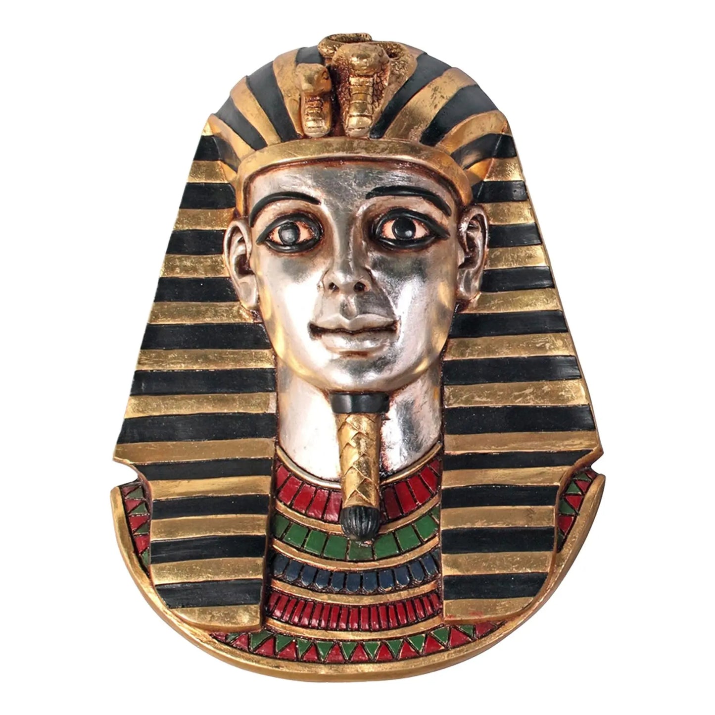 Small King Tut Plaque Head Bust Wall Decor Statue E0108-TOS131-H