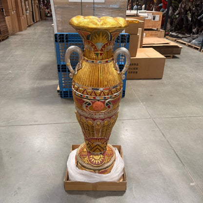 Large Egyptian Vase Statue E0114-VAEGB-H