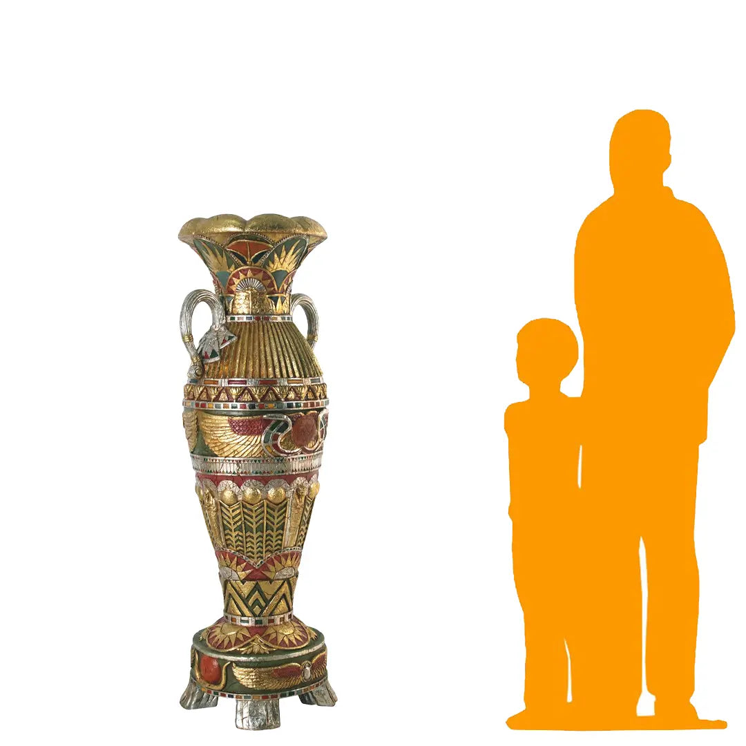Large Egyptian Vase Statue E0114-VAEGB-H