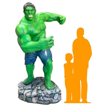 Angry Green Man Super Hero Life Size Statue