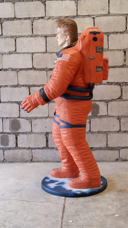 Starguy Astronaut In Orange Life Size Statue