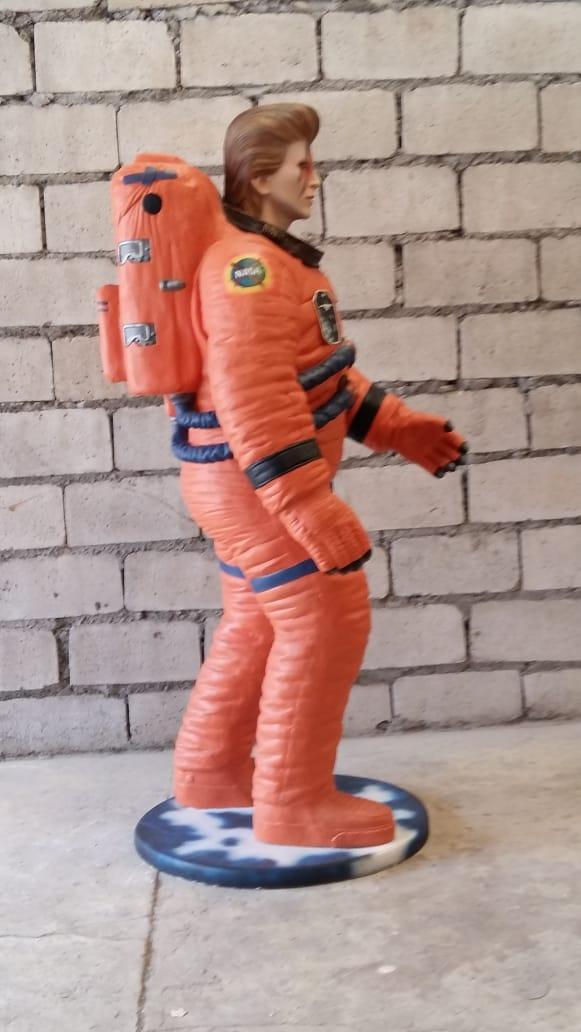 Starguy Astronaut In Orange Life Size Statue