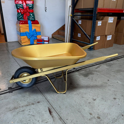 Gold Wheelbarrow Prop