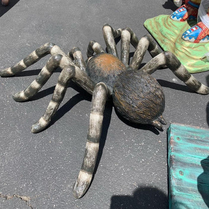 Striped Tarantula Spider Statue