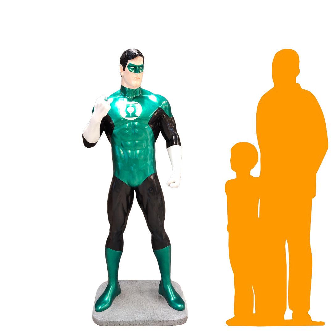 Greeny Super Hero Life Size Statue - LM Treasures Prop Rentals 