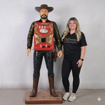 Cowboy Slot Machine Life Size Statue LS203-ST6957-G