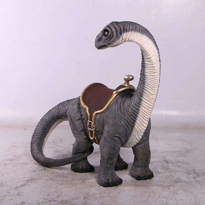 Small Apatosaurus Dinosaur With Saddle Statue