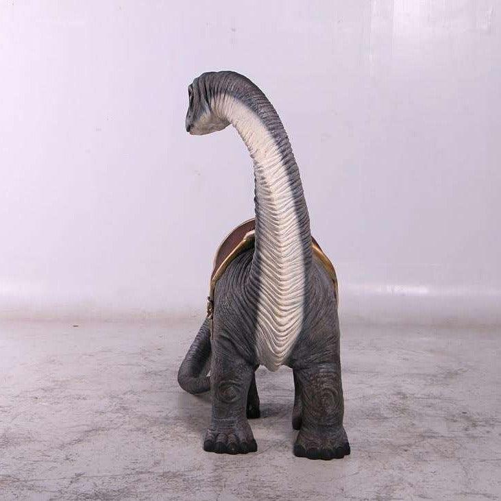 Small Apatosaurus Dinosaur With Saddle Statue