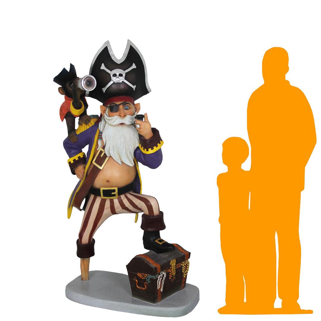 Pirate Anton Life Size Statue - LM Treasures Prop Rentals 