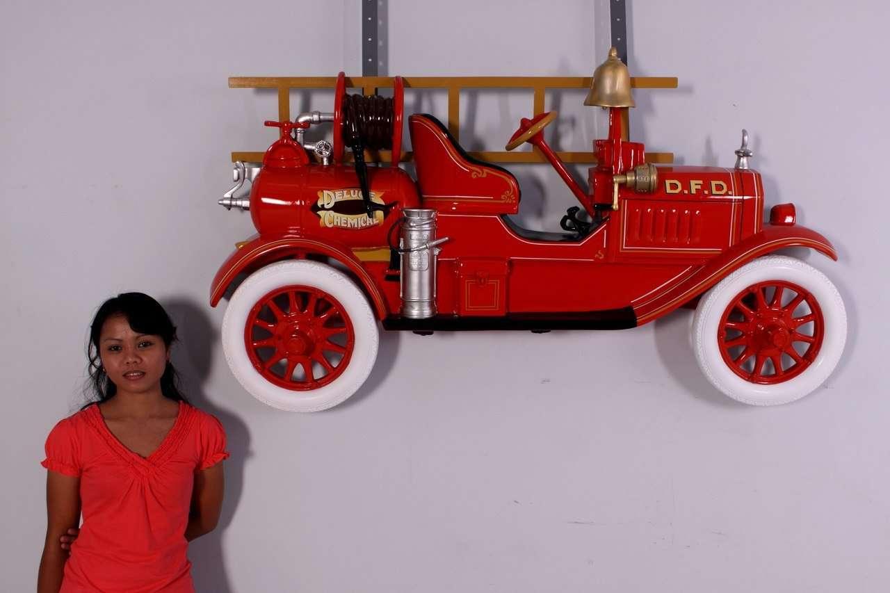 Fire Truck Wall Decor Statue