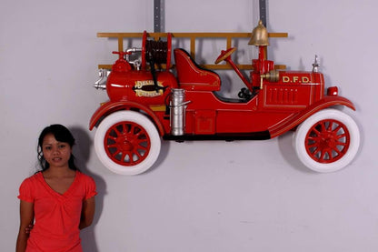 Fire Truck Wall Decor Statue