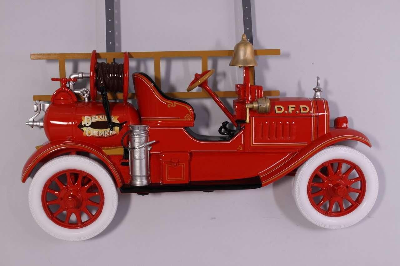 Fire Truck Wall Decor Statue