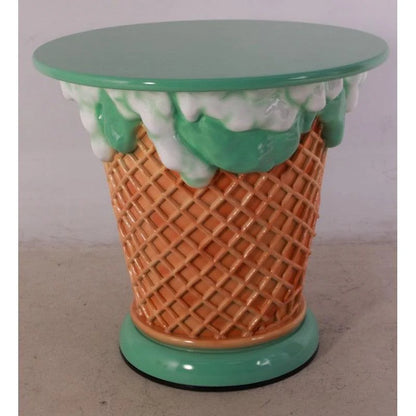 Mint Green Ice Cream Table Statue