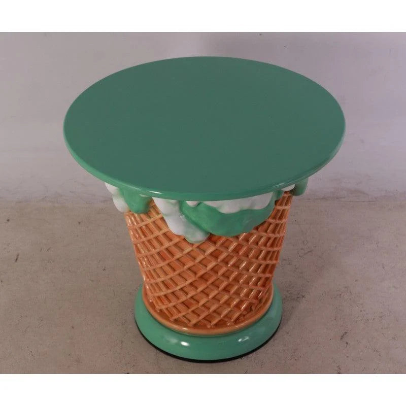 Mint Green Ice Cream Table Statue