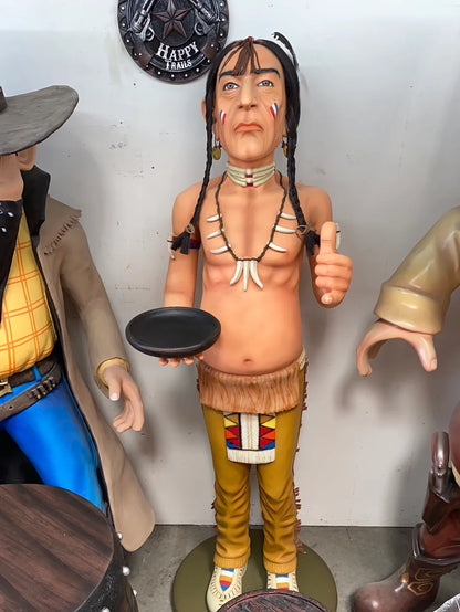 Indian Butler Life Size Statue