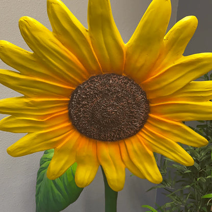 Large Yellow Sunflower Statue