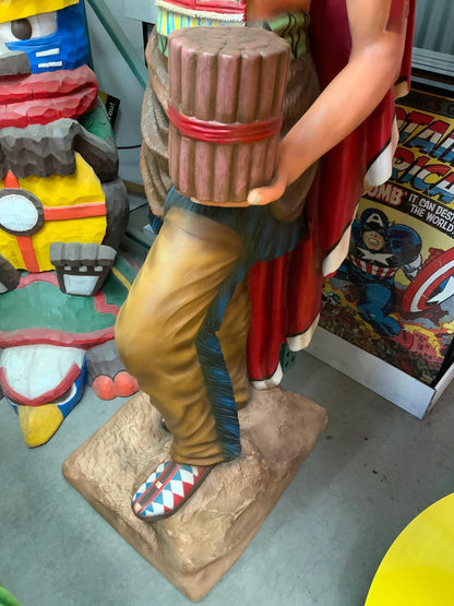 Tobacco Indian Chief Cigar Store Life Size Statue