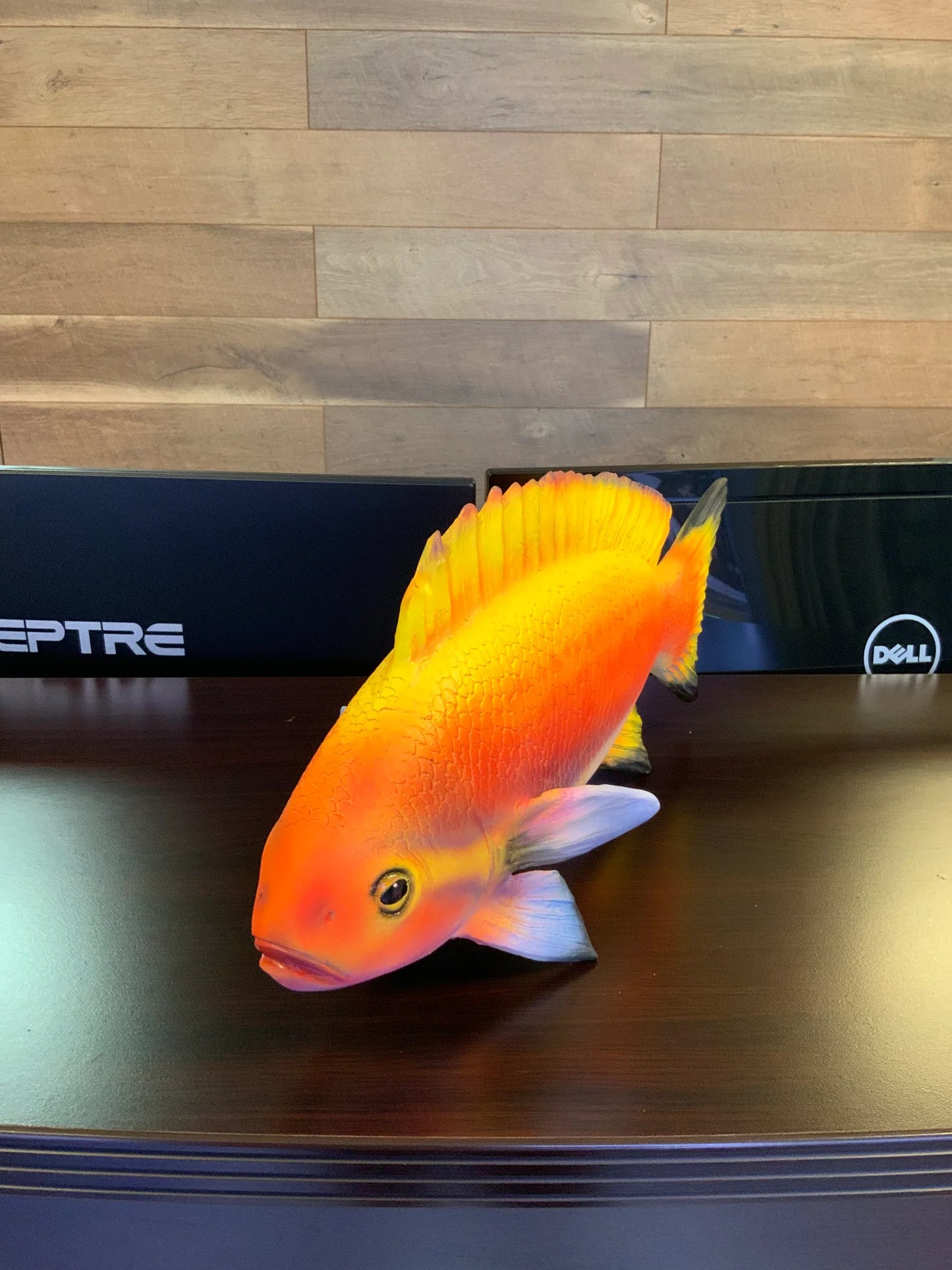 Orange Fish Statue