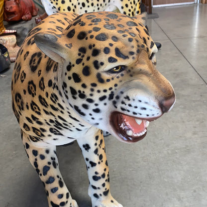 Angry Leopard Statue