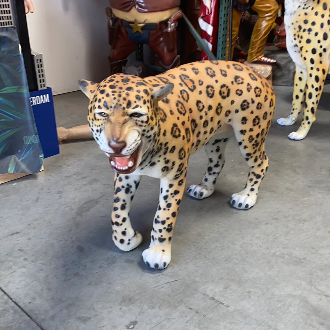 Angry Leopard Statue