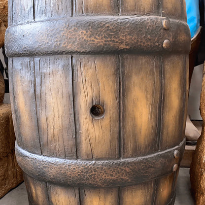 Small Old Barrel Life Size Statue