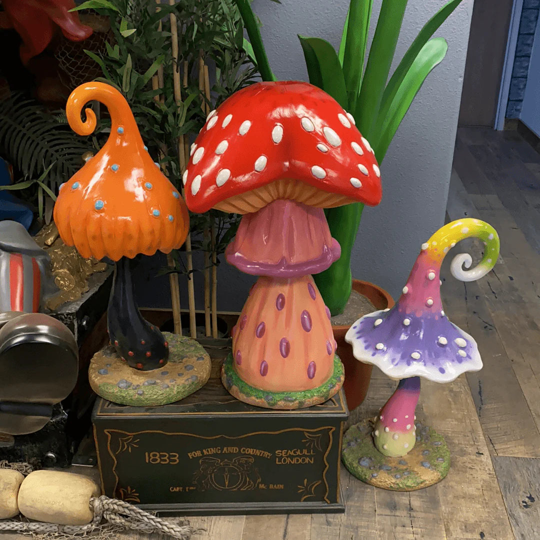 Small Swirl Mushroom Statue