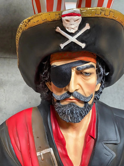 Captain Hook Sitting Life Size Statue