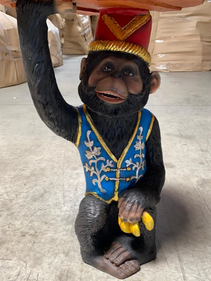 Circus Monkey Table Statue