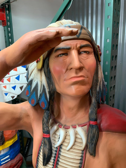 Tobacco Indian Chief Cigar Store Life Size Statue