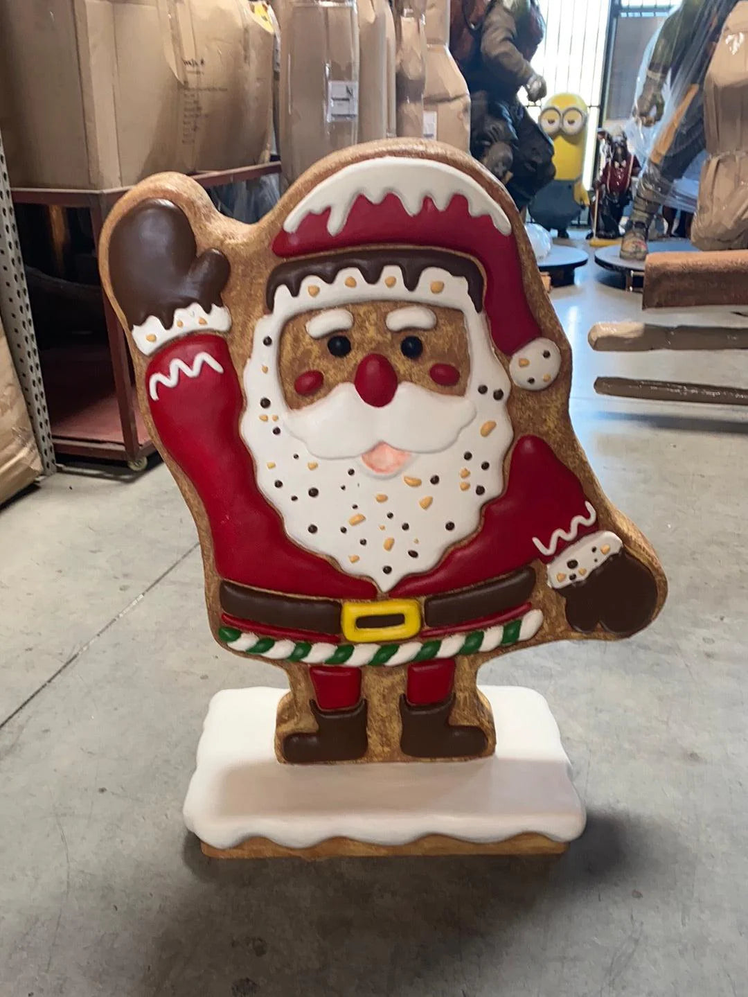 Gingerbread Santa Statue