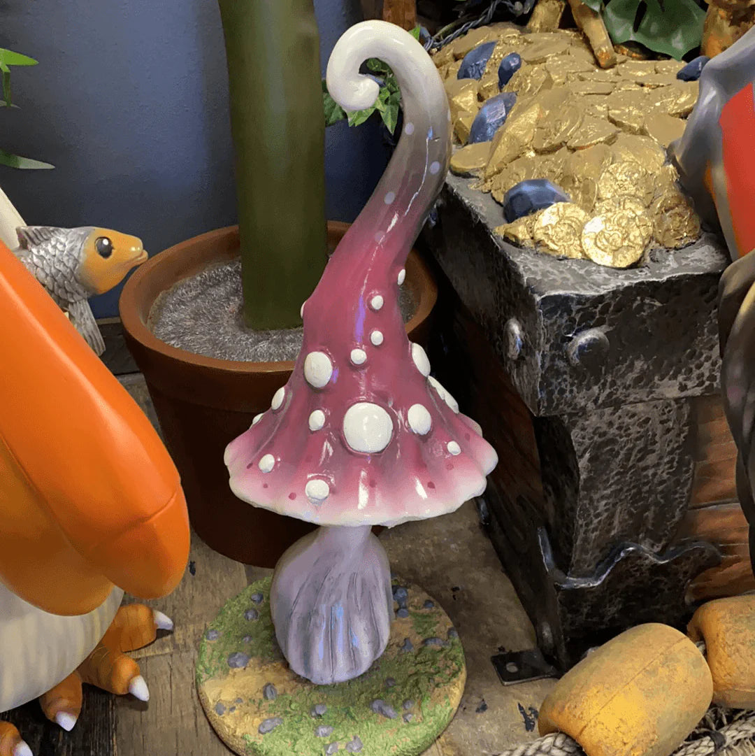 Small Dotted Mushroom Statue