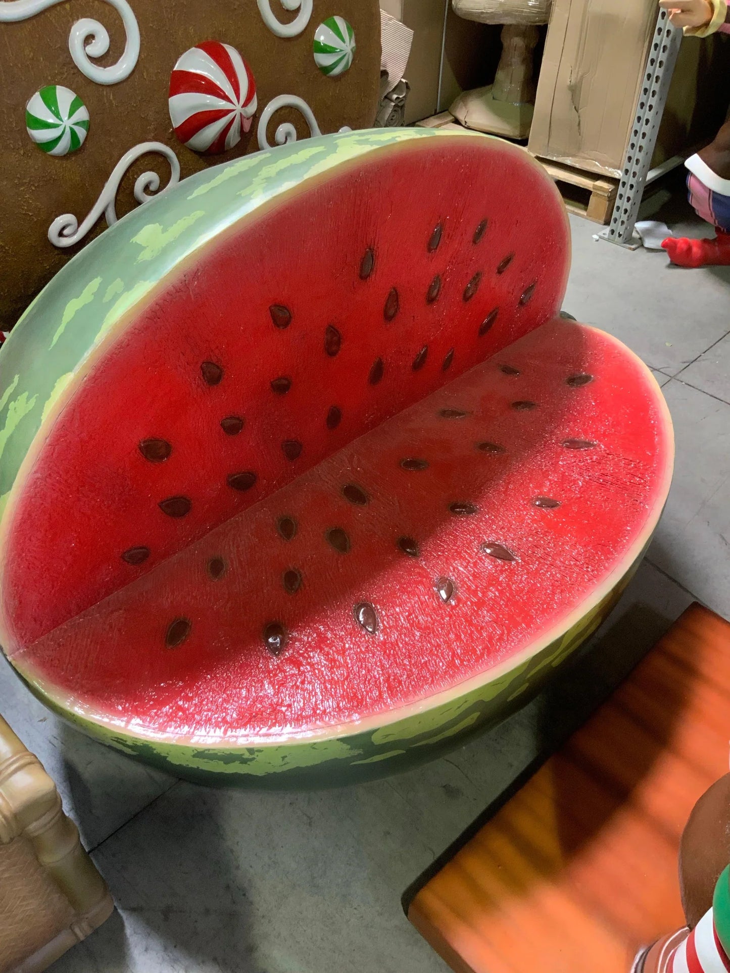 Watermelon Bench Statue