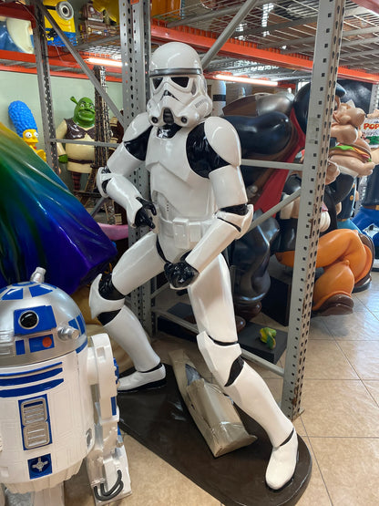 Space Trooper In Action Statue