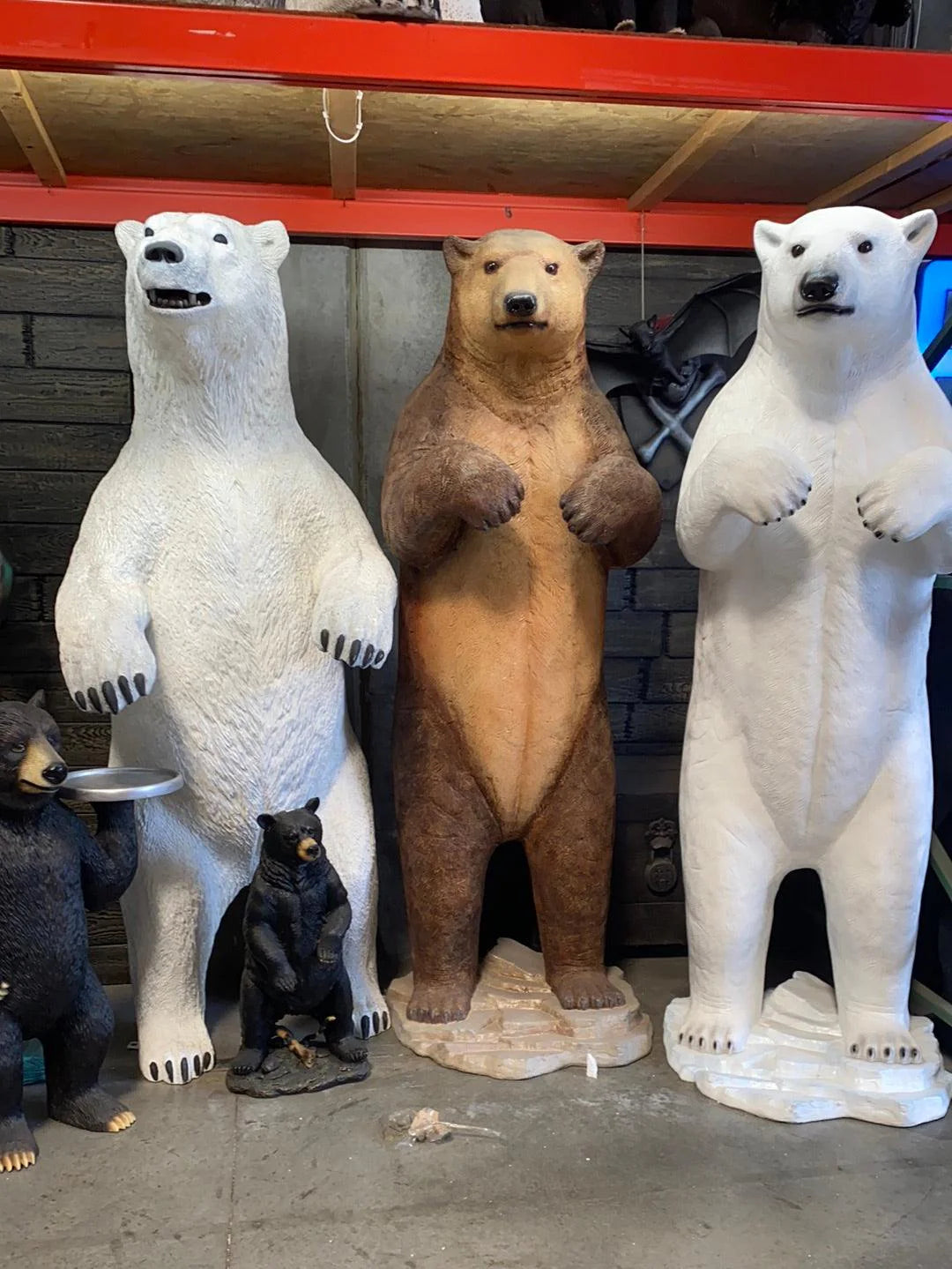 Standing Polar Bear Statue