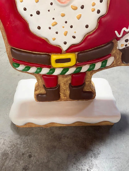 Gingerbread Santa Statue