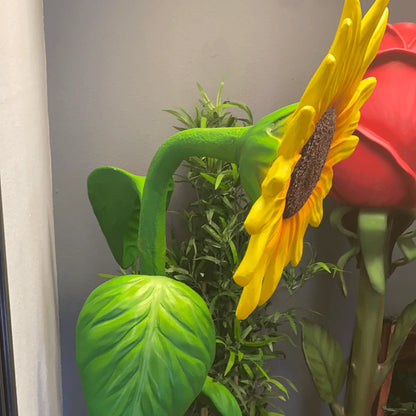 Large Yellow Sunflower Statue