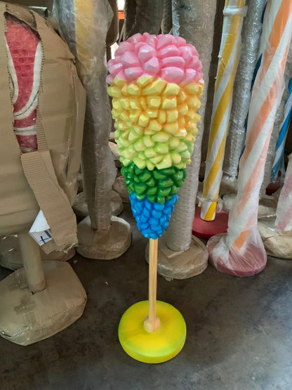 Small Rainbow Rock Candy Statue