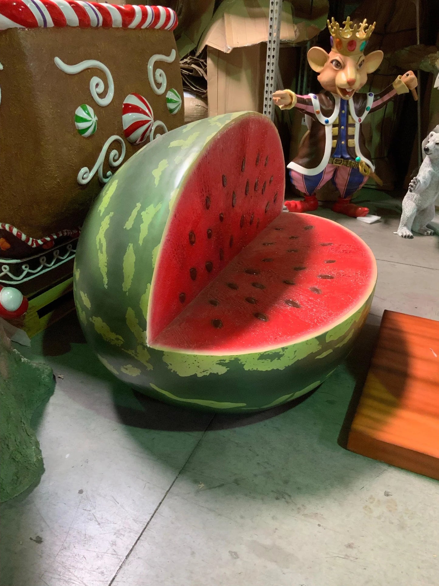 Watermelon Bench Statue