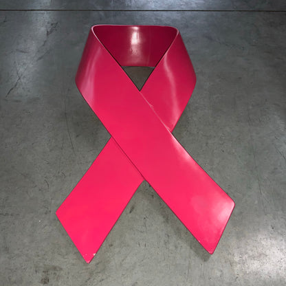 Wall Decor Pink Cancer Ribbon Display