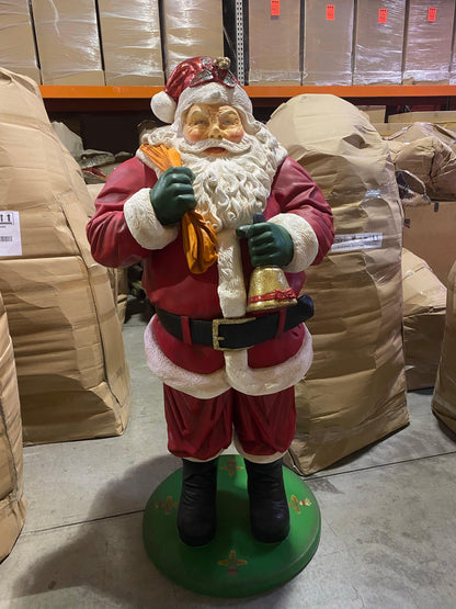Santa Claus With Bag Christmas Statue